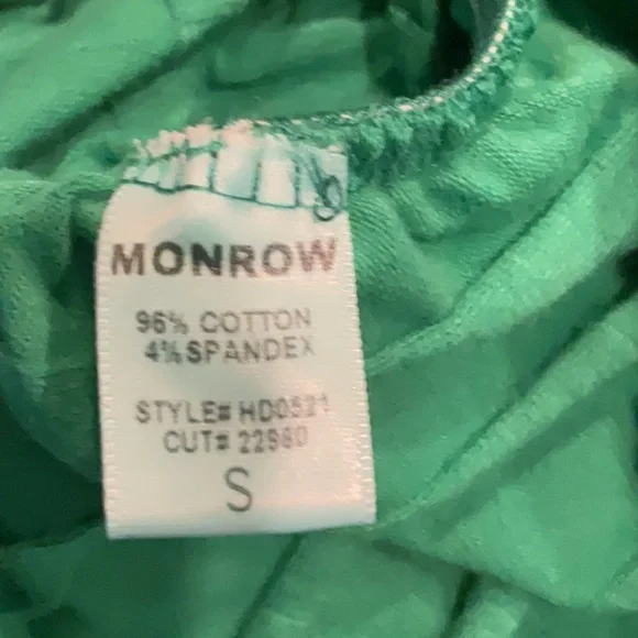 MONROE- Green Ruched Long Sleeve Body-con Dress - NEW - Picture 5 of 10